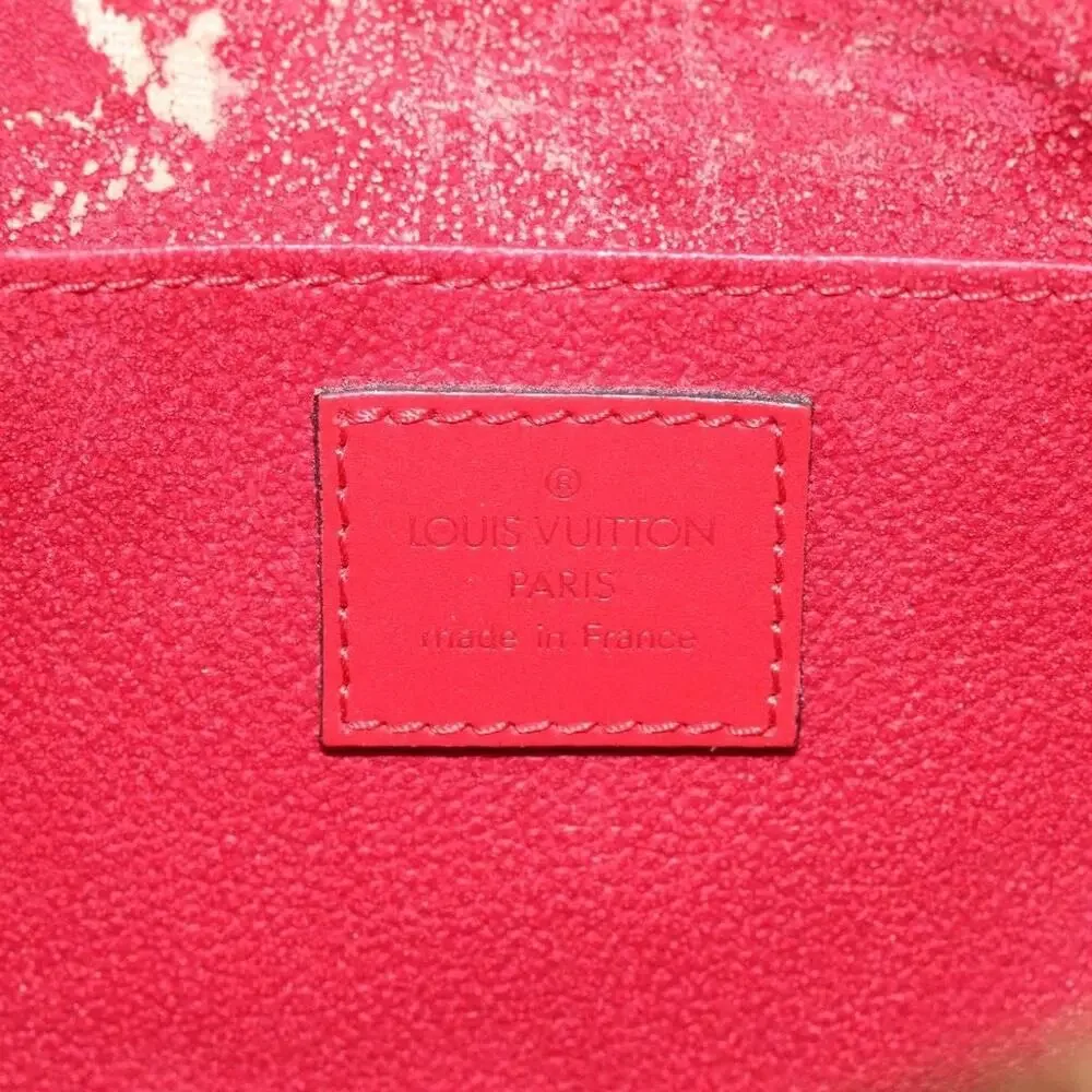 Louis Vuitton Epi Dauphine MM Pouch Red